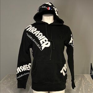 Thrasher Black and White Graphic Hoodie
By HUF